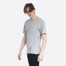 Koszulka męska Carhartt WIP S/S Chase T-shirt I026391 GREY HEATHER/GOLD