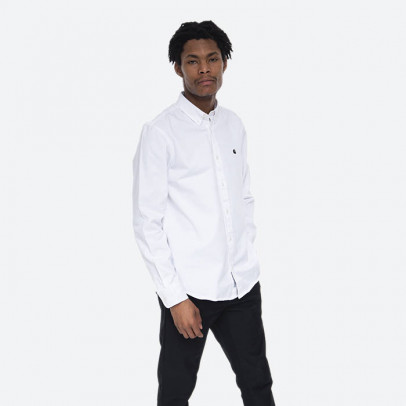 Koszula Carhartt WIP Lonsleeve Madison Shirt I023339 WHITE/BLACK