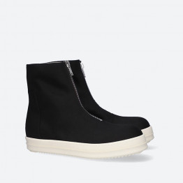 Buty męskie sneakersy Rick Owens DRKSHDW Zip Front Sneaks DU02A3807 NDK BLACK/MILK