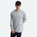 Koszulka męska Carhartt WIP Longsleeve Chase T-Shirt I026392 GREY HEATHER/GOLD