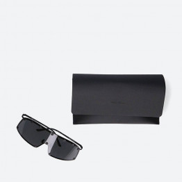 Okulary przeciwsłoneczne Rick Owens Sunglasses Shield RG0000001 GBLKB BLACK TEMPLE/BLACK LENS