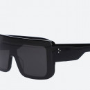 Okulary przeciwsłoneczne Rick Owens Sunglasses Documenta RG0000002 GBLKB BLACK TEMPLE/BLACK LENS