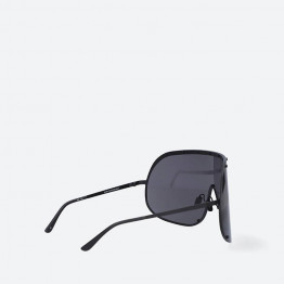 Okulary przeciwsłoneczne Rick Owens Sunglasses Shield RG0000006 GBLKB BLACK TEMPLE/BLACK LENS