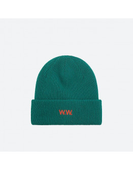 Czapka Wood Wood Mande Ribbed Beanie 12130811-9969 DARK EMERALD