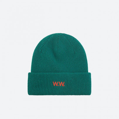 Czapka Wood Wood Mande Ribbed Beanie 12130811-9969 DARK EMERALD