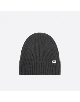 Czapka Wood Wood Luca Brushed Lambswool Beanie 12130813-9025 CHARCOAL MELANGE