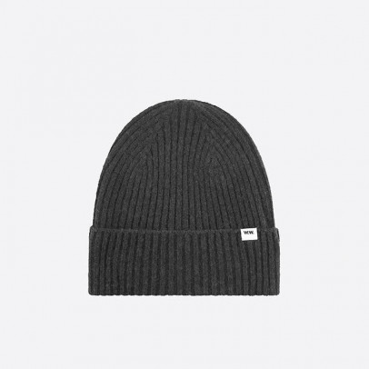 Czapka Wood Wood Luca Brushed Lambswool Beanie 12130813-9025 CHARCOAL MELANGE