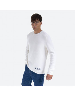 Sweter męski A.P.C. Pull Edward WVBAZ-H23059 WHITE