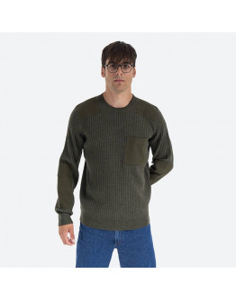 Sweter męski A.P.C. Pull Romain WVBAK-H23052 KHAKI