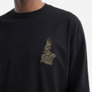 Koszulka męska Maharishi Dragon Embroidered Longsleeve T-Shirt 3644 BLACK