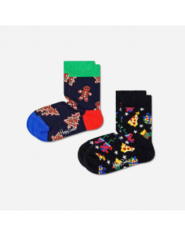 Skarpetki dziecięce Happy Socks 2- pak Gingerbread & Gifts KGAG02-6500