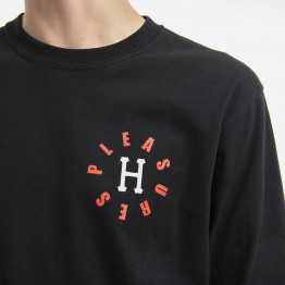 Koszulka męska HUF x PLEASURES 12 Galaxies Longsleeve TS01799 BLACK