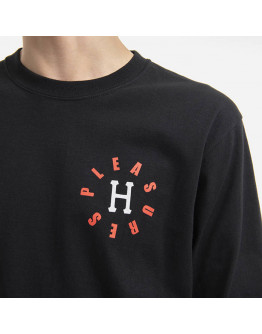 Koszulka męska HUF x PLEASURES 12 Galaxies Longsleeve TS01799 BLACK