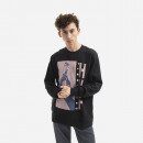 Koszulka męska HUF x PLEASURES Light Up Jacquard Longsleeve KN00381 BLACK