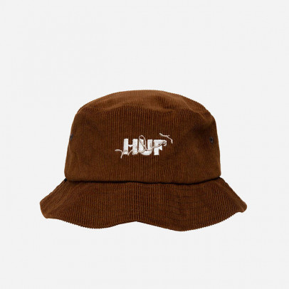 Kapelusz HUF x Miles Davis Get Up With It Cord Bucket HT00644 CHOCOLATE