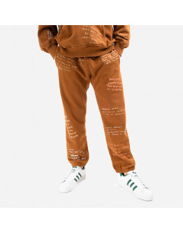 Spodnie męskie PLEASURES Remote Sweat Pants P21W026-BROWN