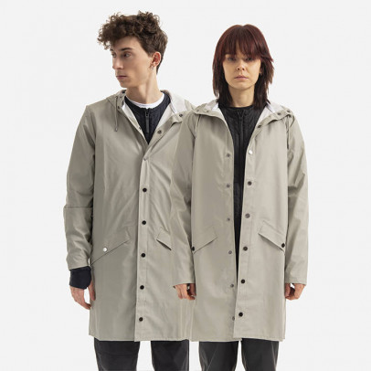 Kurtka Rains Long Jacket 12020 CEMENT