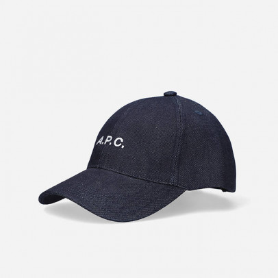 Czapka A.P.C. Casquette Charlie COCSX-M24069 INDIGO