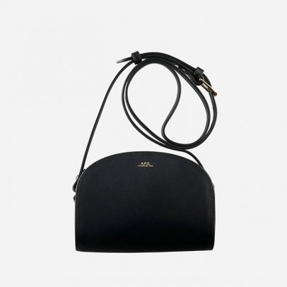 Torebka A.P.C. Sac Demi Lune Mini PXAWV-F61392 BLACK