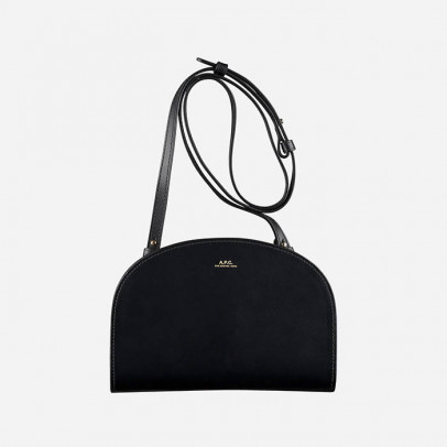 Torebka A.P.C. Clutch Demi Lune PXAWV-F61596 BLACK