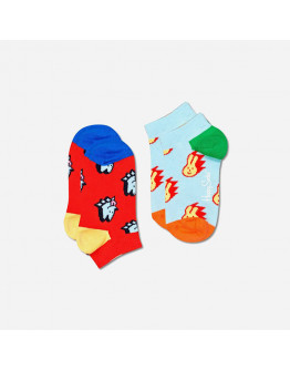 Skarpetki dziecięce Happy Socks 2-pak Dog & Bunny Low KDOB02-4300