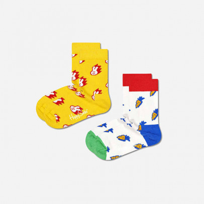 Skarpetki dziecięce Happy Socks 2-pak Bunny & Carrot KBNC02-2200