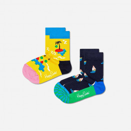 Skarpetki dziecięce Happy Socks 2-pak Island In The Sun KIIT02-6500