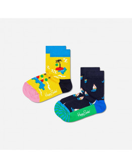 Skarpetki dziecięce Happy Socks 2-pak Island In The Sun KIIT02-6500