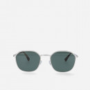 Okulary MYKITA FELIX 10017351 SHINY SILVER DARKGREEN SOLID