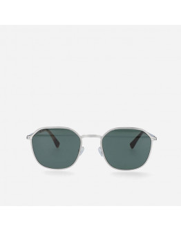 Okulary MYKITA FELIX 10017351 SHINY SILVER DARKGREEN SOLID