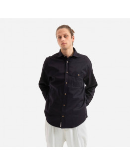 Koszula męska Drôle de Monsieur La Chemise Twill SH100 NAVY