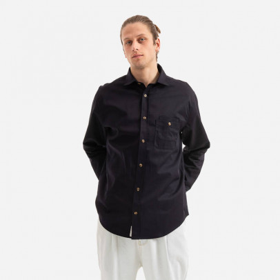 Koszula męska Drôle de Monsieur La Chemise Twill SH100 NAVY