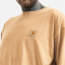 Koszulka męska Carhartt WIP Longsleeve Nelson T-Shirt I029948 DUSTY H BROWN