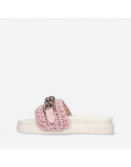 Buty Inukii Woven Chain Slipper 70104-2 SEPIA ROSE