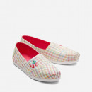 Buty Toms Summer Plaid Love Alpargata 10017824 NATURAL