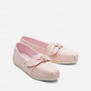 Buty Toms Speckled Linen Bow Alpargata 10017714 CHALKY PINK