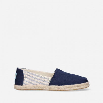 Buty Toms University Stripes Women's Rope Alpargata 10016268 NAVY