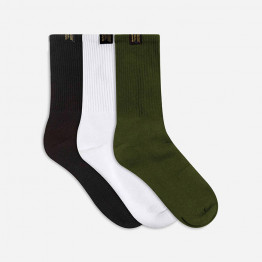 Skarpety Maharishi Sports Socks 3-pack 9273 WHITE/BLACK/OLIVE