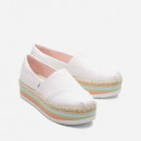 Buty damskie TOMS Alpargata Platform Rope Hight 10017839 WHITE