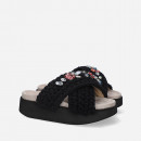 Klapki Inuikii Woven Stones Platform 70103-6 BLACK