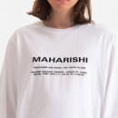 Koszulka męska Maharishi Miltype Embroidered Longsleeve T-Shirt 9754 WHITE