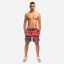 Szorty męskie PLEASURES Teeth Workout Shorts P22SU027-RED