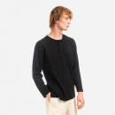 Koszulka męska Clottee Frog Knot Henley Longsleeve CTLS1006-BLACK