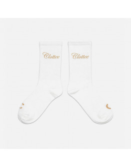 Skarpety Clottee Script Socks CTAC6004-WHITE