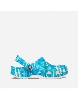 Klapki Crocs Classic pool Party Clog Kids 207826 SHARK/OCEAN