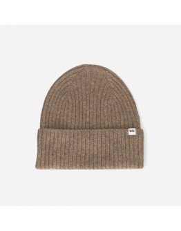 Czapka Wood Wood Luca Lambswool Beanie 12230812-9052 TAUPE