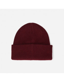 Czapka Wood Wood Mande Ribbed Beanie 12230811-9969 DARK BURGUNDY