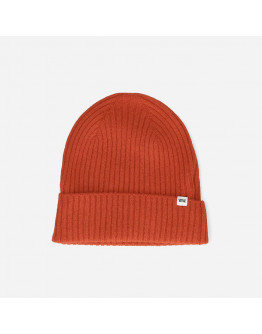 Czapka Wood Wood Luca Lambswool Beanie 12230812-9052 RED SOIL