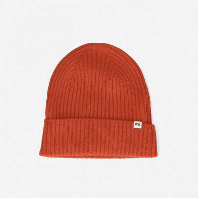 Czapka Wood Wood Luca Lambswool Beanie 12230812-9052 RED SOIL