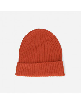 Czapka Wood Wood Luca Lambswool Beanie 12230812-9052 RED SOIL